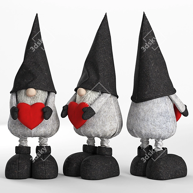 Title: Christmas Wishes Gnome Plush 3D model image 1