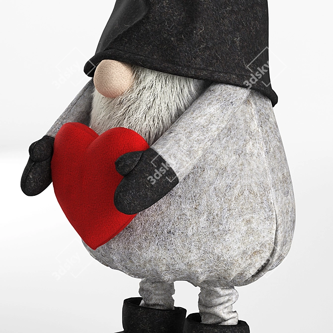 Title: Christmas Wishes Gnome Plush 3D model image 2