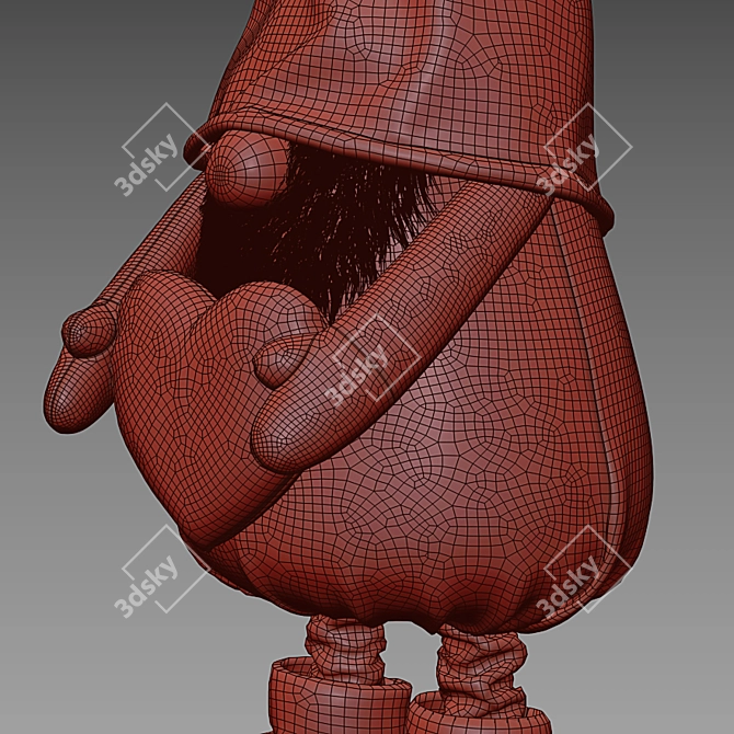 Title: Christmas Wishes Gnome Plush 3D model image 3