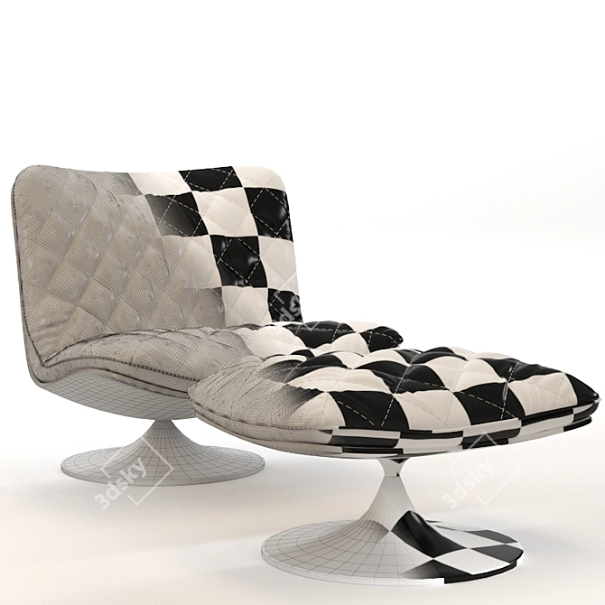 Baxter Marilyn Special Edition Armchair 3D model image 4