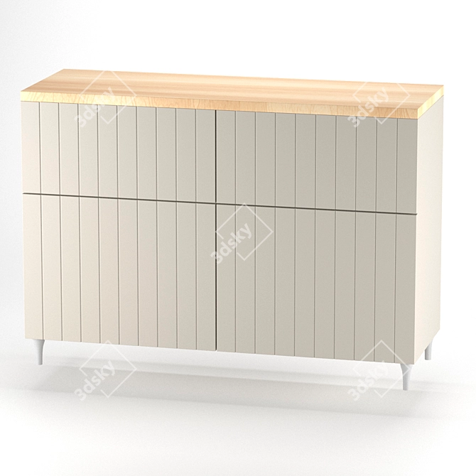 Besta Ikea - Stylish Storage Solution 3D model image 1