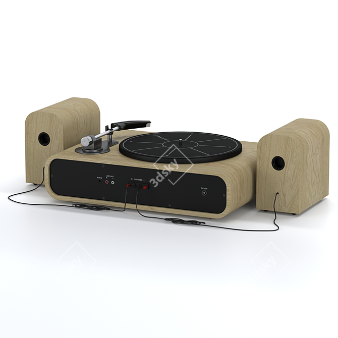 Crosley Gig Vinyl Turntable 3D model image 2