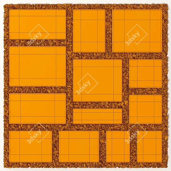 Smooth Pebble Paving Tiles 3D model image 5