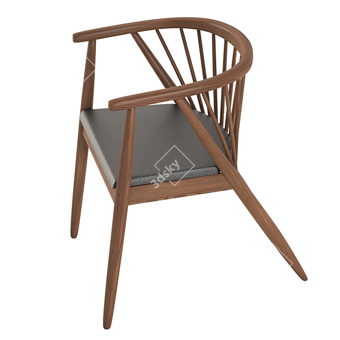 Sleek and Stylish Chair 3D model image 2