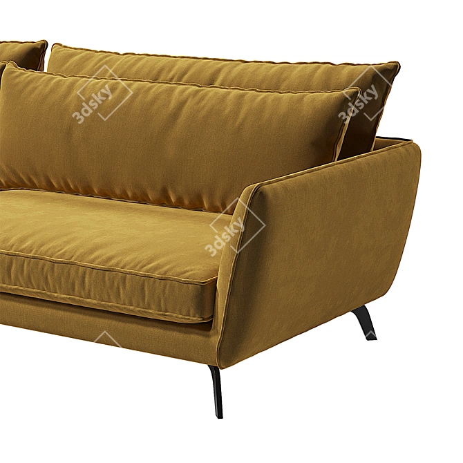 Leone Sofa: Stylish & Spacious 3D model image 4