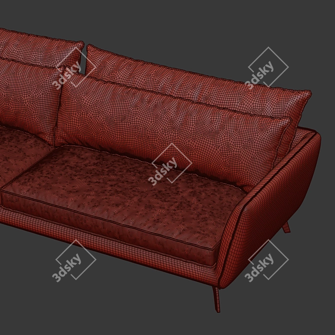 Leone Sofa: Stylish & Spacious 3D model image 5