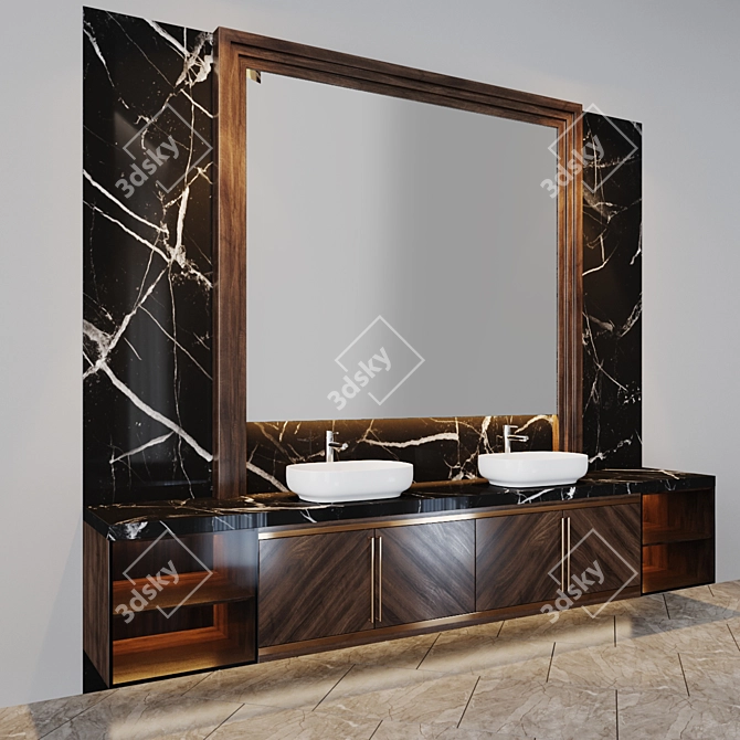 Modern Bath Set: Inspired by Studia-54.ru 3D model image 3
