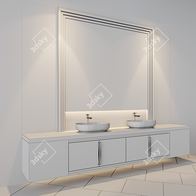 Modern Bath Set: Inspired by Studia-54.ru 3D model image 4