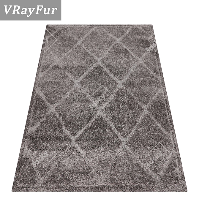 Luxury Carpets Set: High-Quality Textures 3D model image 2