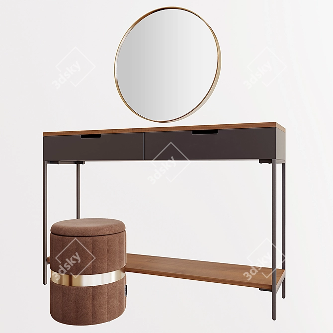 Garda Decor Dressing Table Set 3D model image 8