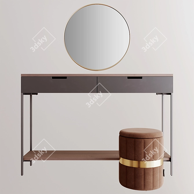 Garda Decor Dressing Table Set 3D model image 11