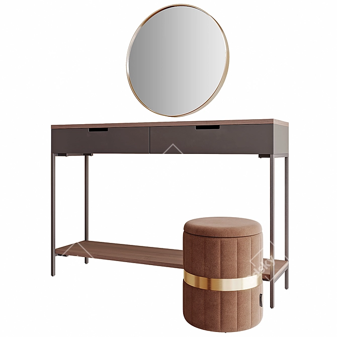 Garda Decor Dressing Table Set 3D model image 20