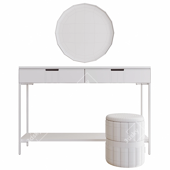 Garda Decor Dressing Table Set 3D model image 21