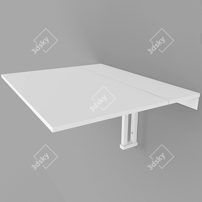 Versatile Folding Table: IKEA NORBERG 3D model image 2