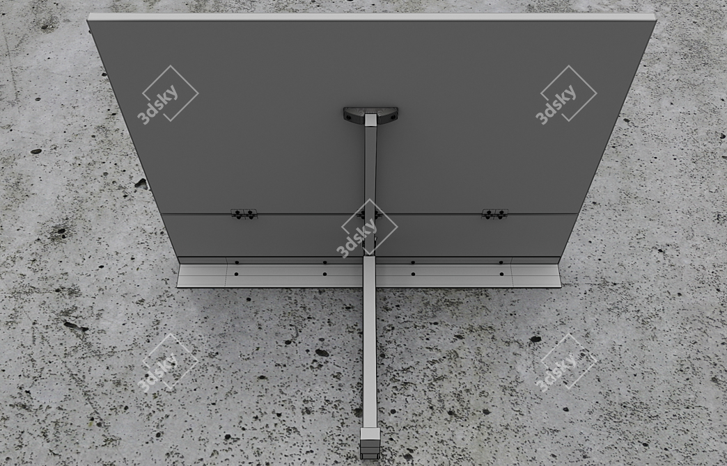 Versatile Folding Table: IKEA NORBERG 3D model image 6