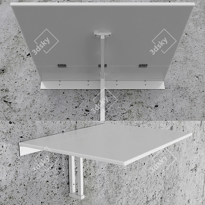 Versatile Folding Table: IKEA NORBERG 3D model image 8