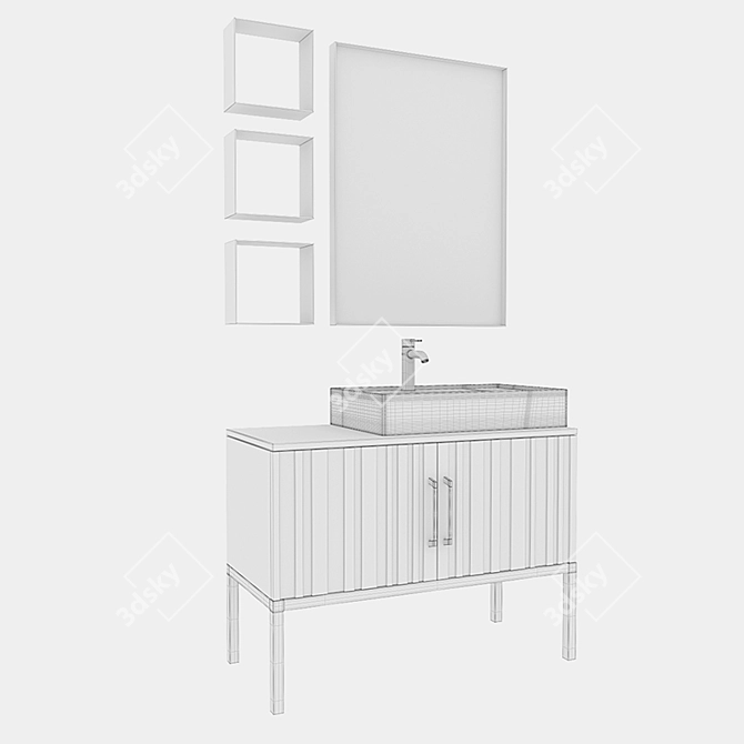 Alice Hide Bathroom Set 3D model image 5