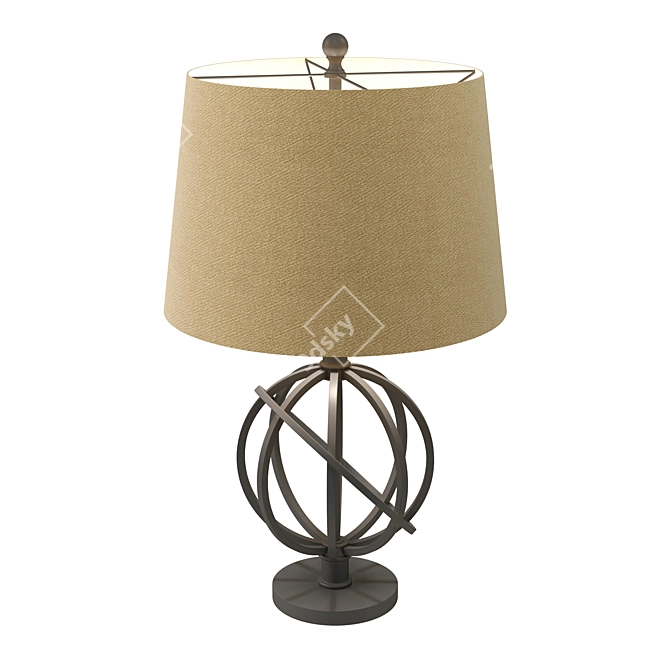 Elegant Roldan Table Lamp 3D model image 1