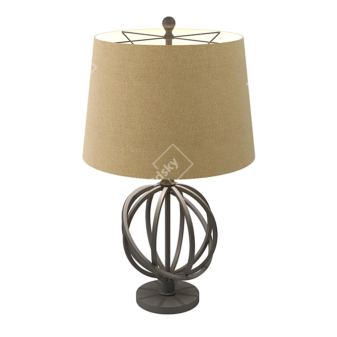 Elegant Roldan Table Lamp 3D model image 2