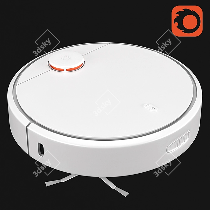 Smart Cleaning Assistant: Xiaomi Mi Robot 3D model image 3