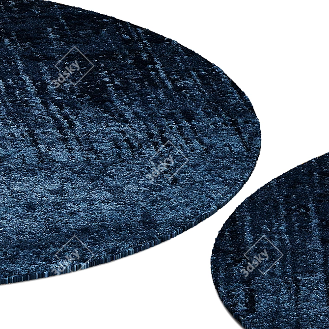 Round Rugs for Chic Interiors 3D model image 2