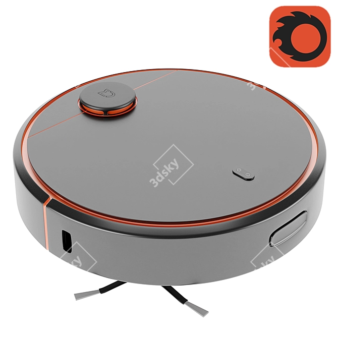 Xiaomi Mi Robot Vacuum - Efficient Black 3D model image 1