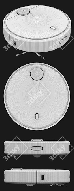 Xiaomi Mi Robot Vacuum - Efficient Black 3D model image 3