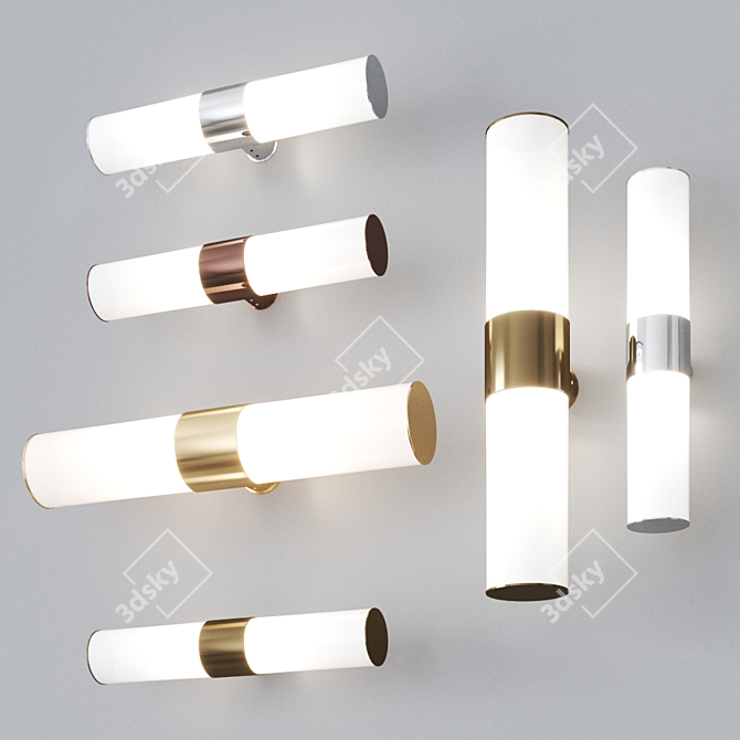 Karboxx TUPLA Wall Lamp: Sleek Italian Design 3D model image 1