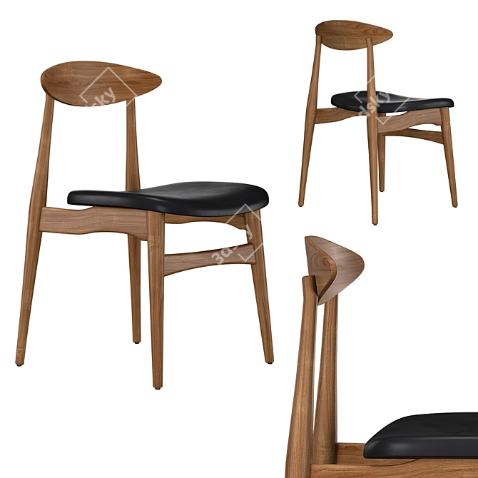 Surf Chair: Stylish and Functional Bar Furniture 3D model image 1