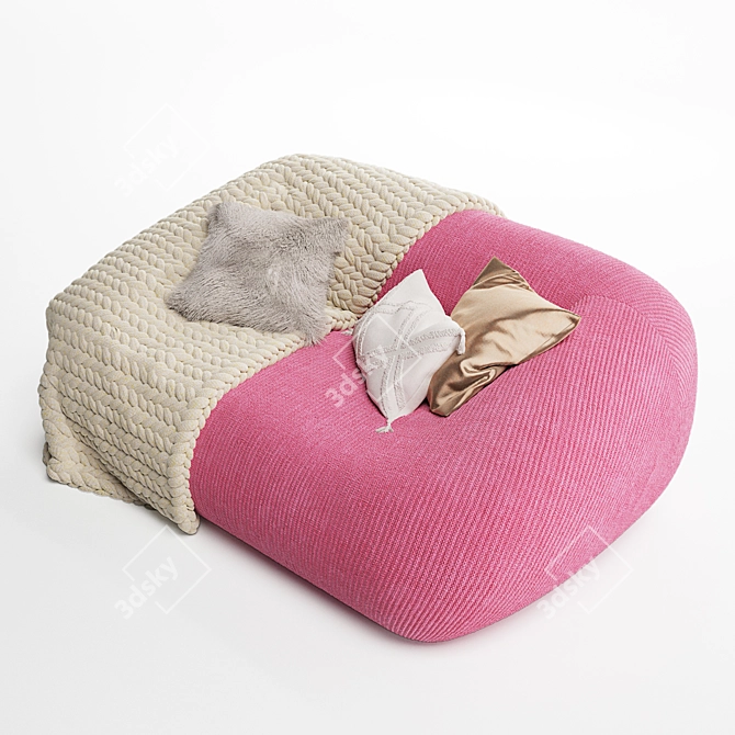 Sophisticated Smile Sofa by Paola Lenti 3D model image 3