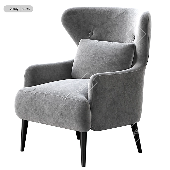 Versatile Ottavia Chair - Stylish and Comfortable 3D model image 4