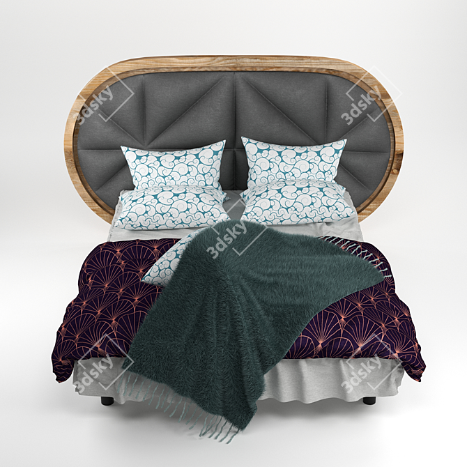 Cozy and Comfortable Casper Bed 3D model image 1