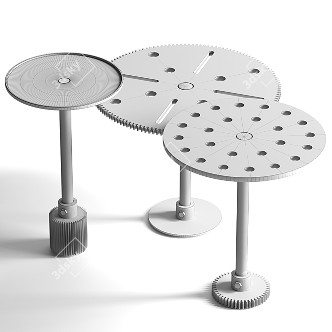 Industrial-inspired Maseen Coffee Tables 3D model image 3