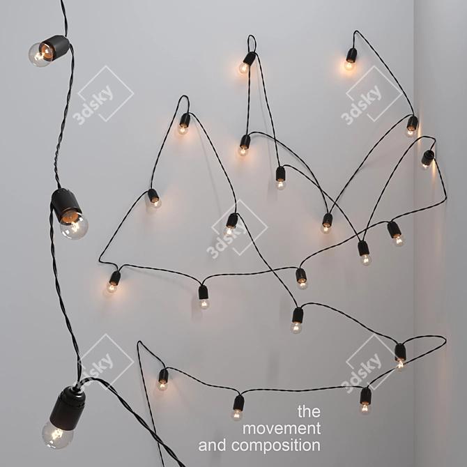 Customizable Garland 3D model image 1