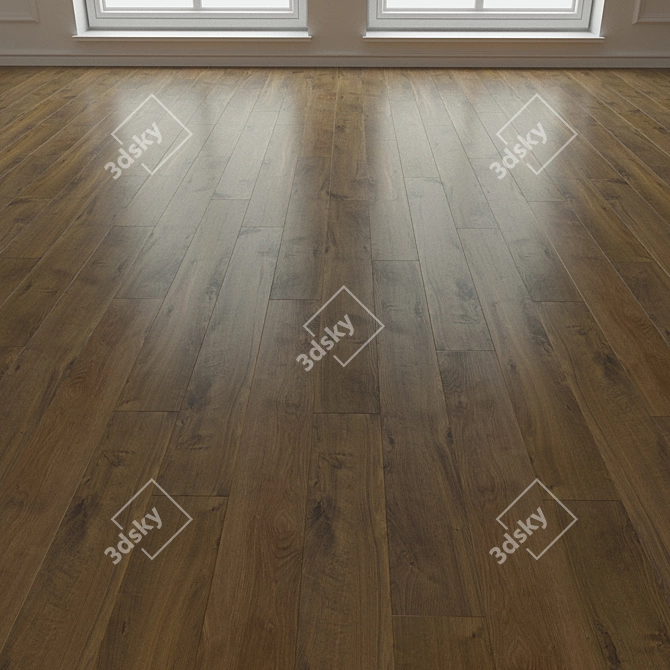 Title: Lorenzo Oak Laminate Parquet 3D model image 3