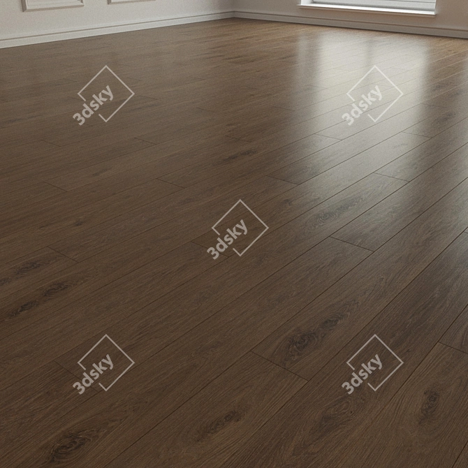  3D Laminate Parquet Flooring 3D model image 2