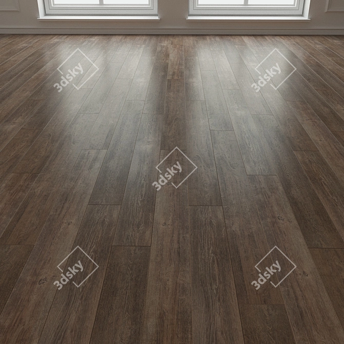 Title: 204 Parquet Laminate - High-Resolution, Seamless Flooring 3D model image 3