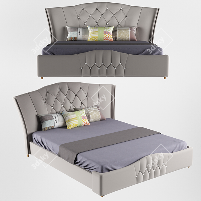 Cozy Dream Bed 3D model image 1