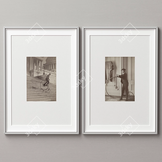 Versatile Wood Picture Frames 3D model image 4