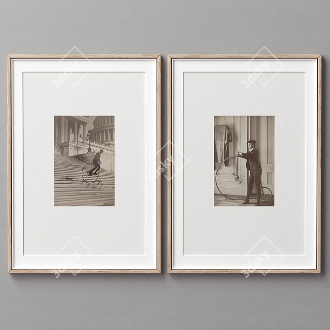 Versatile Wood Picture Frames 3D model image 7