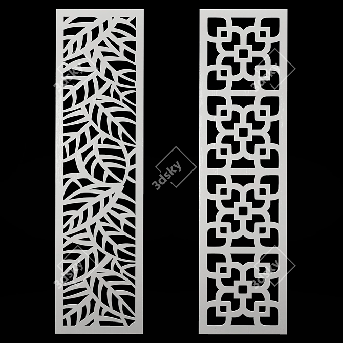 Decorative Panel Set: Versatile & Elegant 3D model image 1