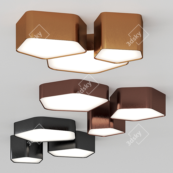 Sleek Bat Light by HENGE: Clustered Illumination 3D model image 1