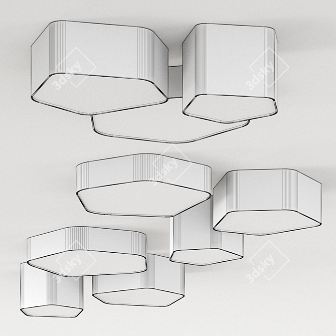 Sleek Bat Light by HENGE: Clustered Illumination 3D model image 3