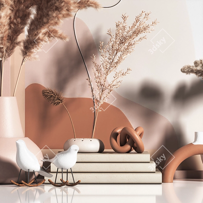 Elegant Decorative Set 3D model image 2