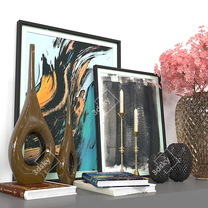 Elegant Decor Set 3D model image 2