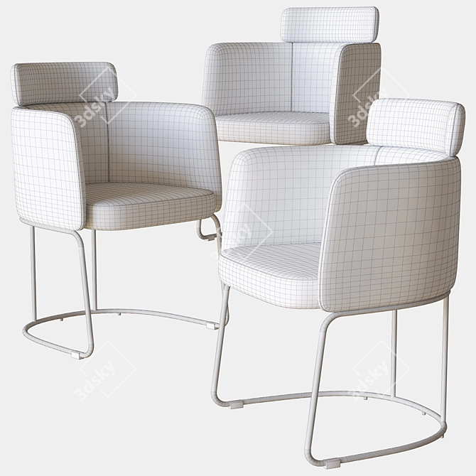 Modern Claire Chair: Ditre Italia 3D model image 3