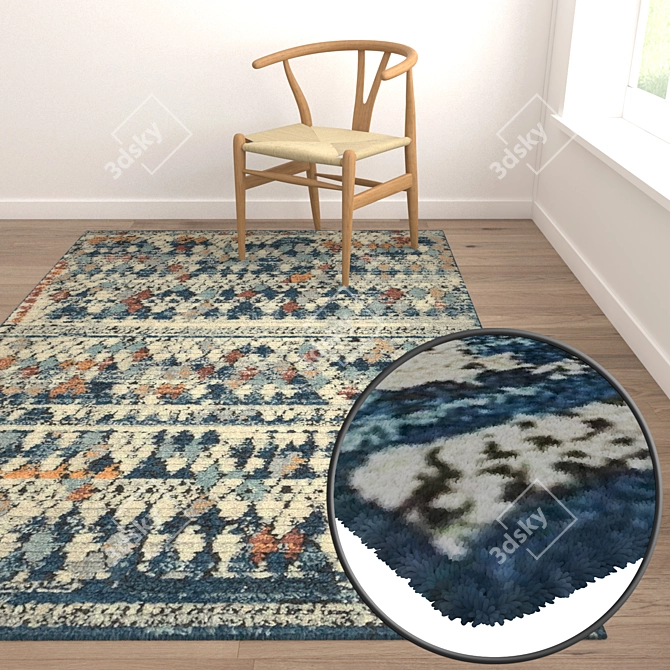 Luxury Carpet Set: High-Quality Textures for Immersive Rendering 3D model image 5