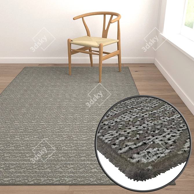 Luxury Carpet Set: Versatile Designs 3D model image 5