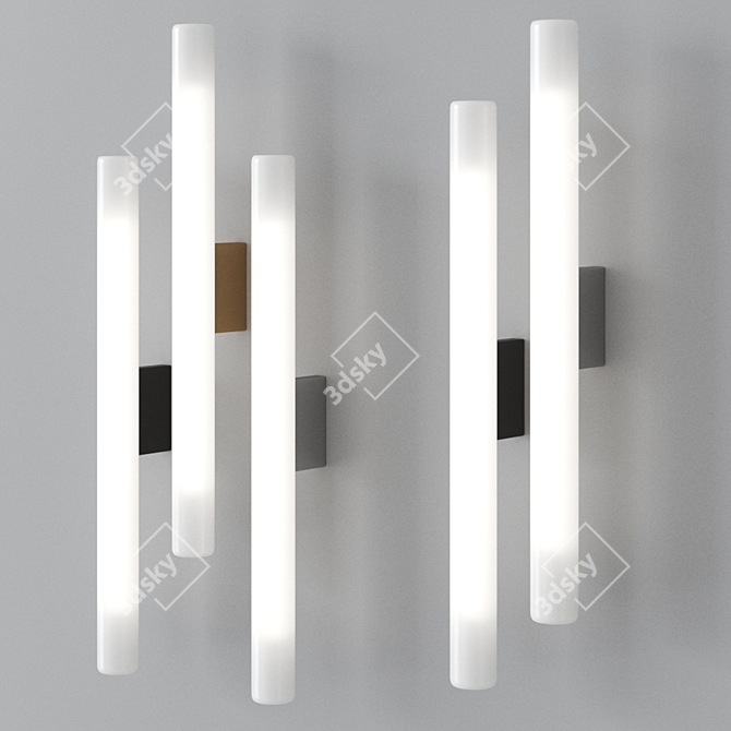 Elegant NEA Sconce: Modern Illumination 3D model image 2