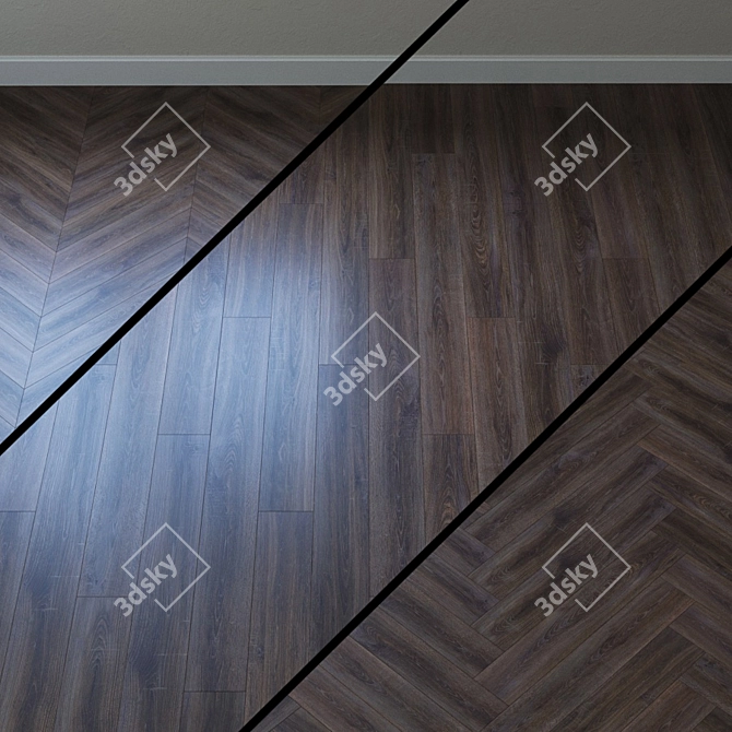 Alan Oak Laminate Flooring 3D model image 1